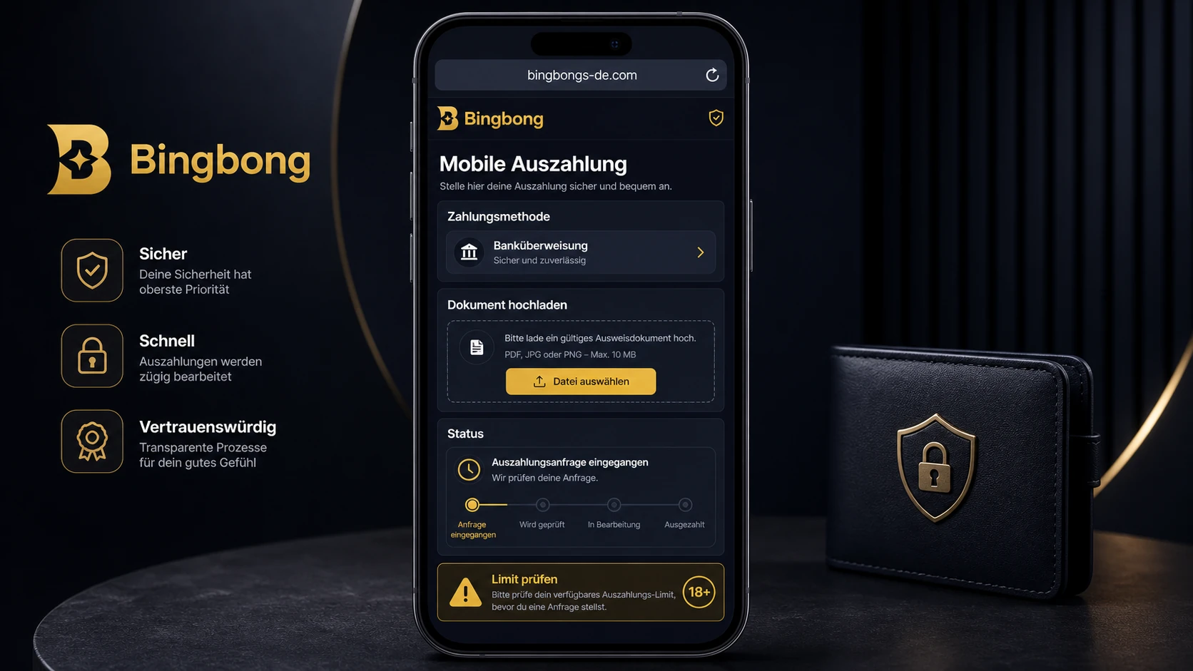 Mobile Auszahlung im Casino-Konto