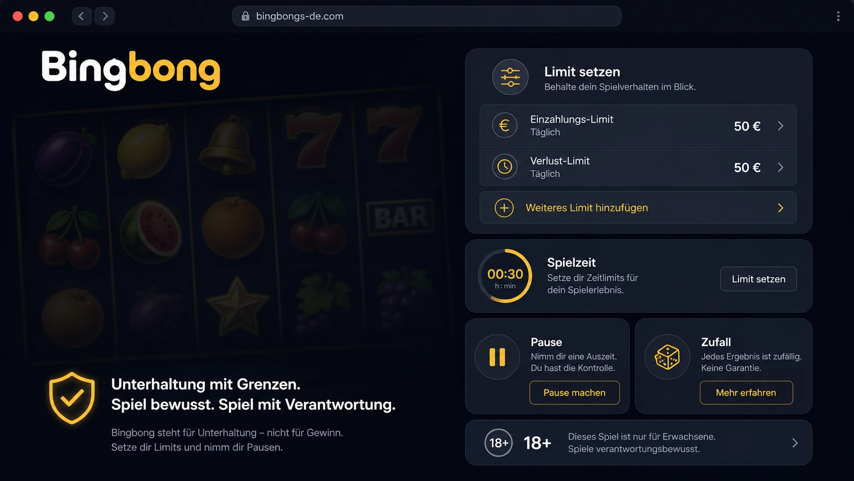 Verantwortungsvolles Spielen mit Slots