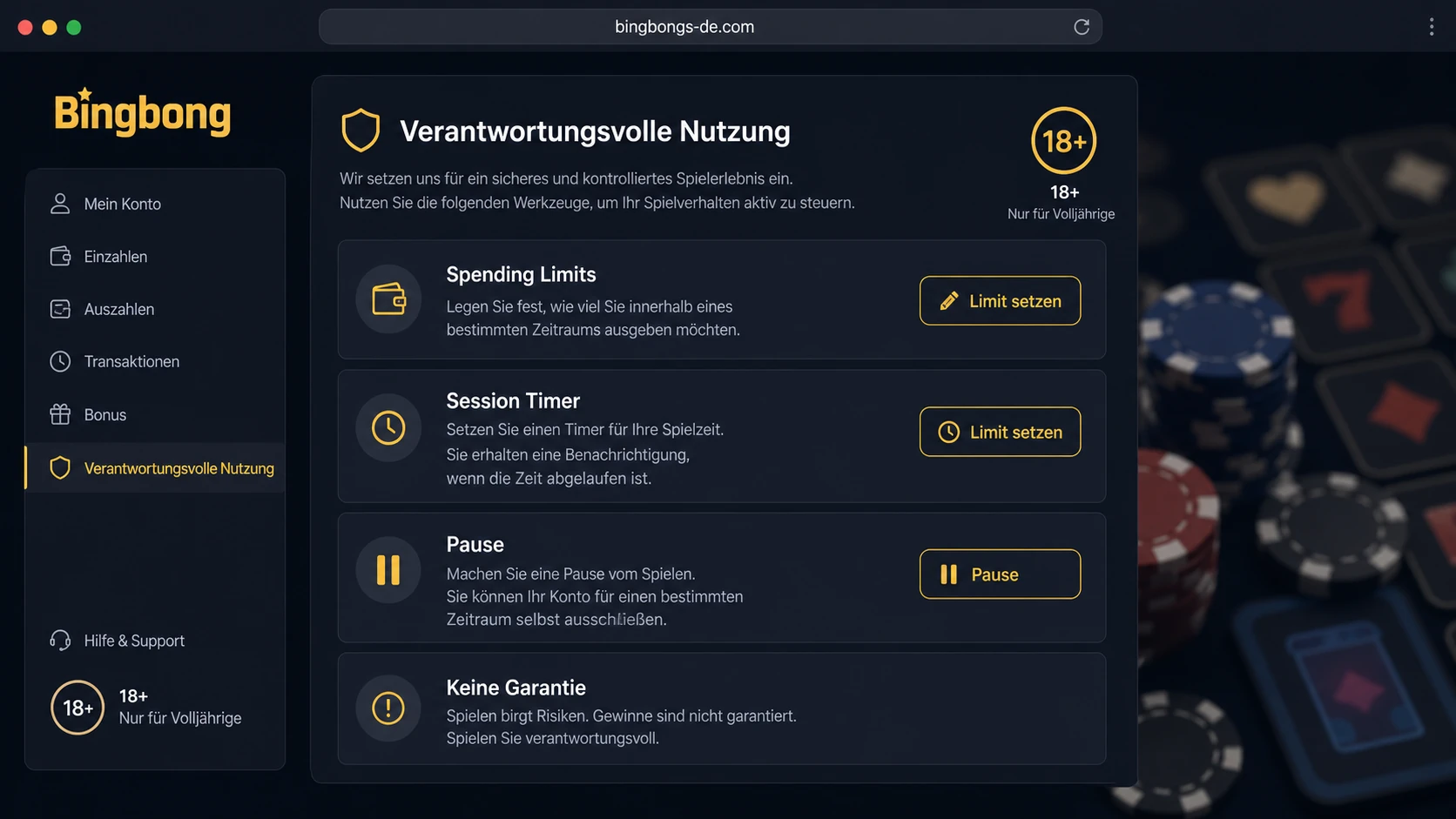 Verantwortungsvolle Nutzung